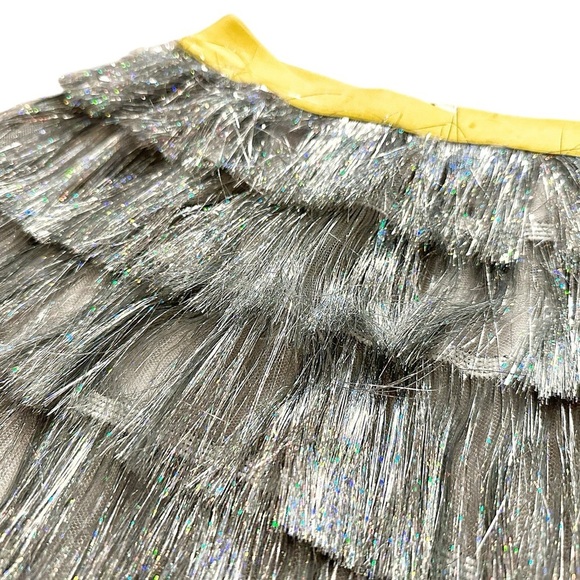MIA New York | Tiered Tinsel Tassel Skirt (M) - Picture 2 of 5